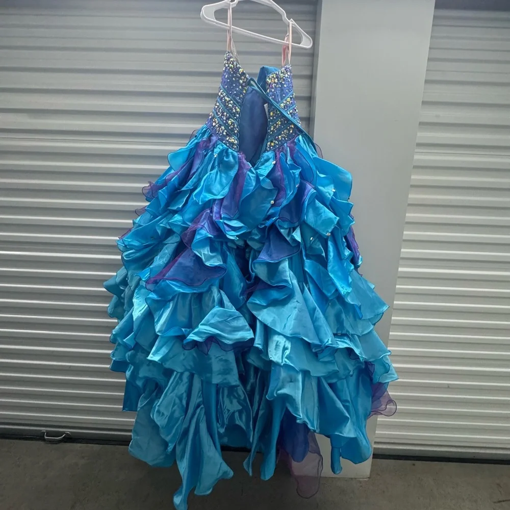 Princess by Mary’s Beaded Ball Gown – Size 8 – Blue/Purple – New With Tags - Picture 8 of 13